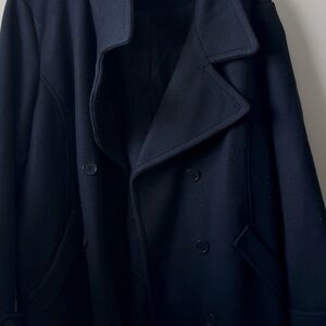 Time and Tru Men's Dark Blue Pea Coat